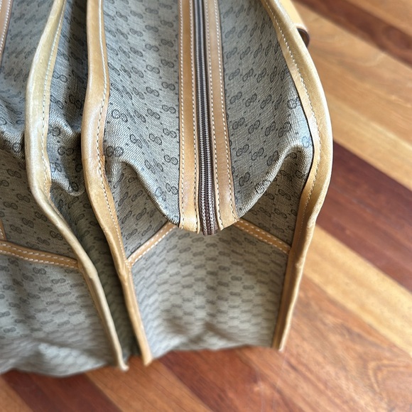 Gucci Brown and Black Travel Bag with Red Stripes - Picture 12 of 16